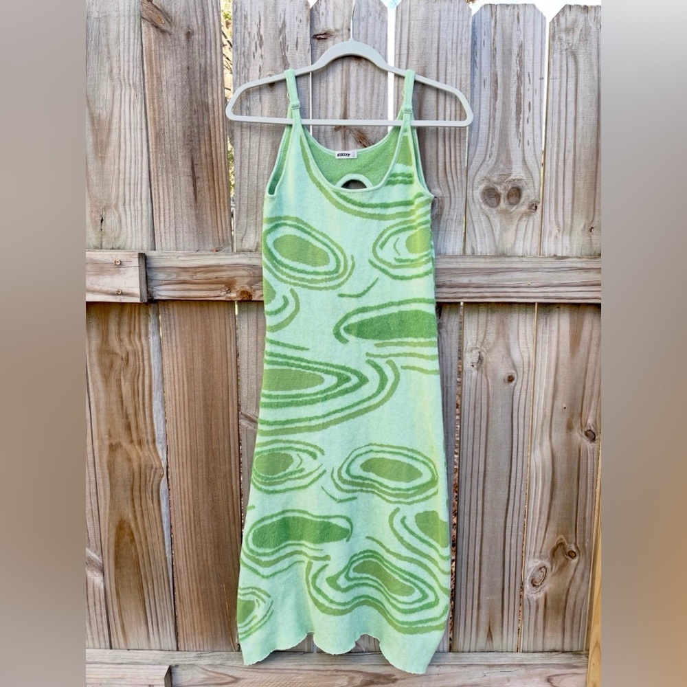 Kolly Swirl Print Midi Dress